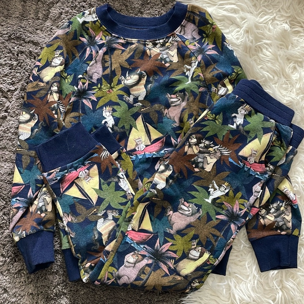 Little Sleepies Play Collection Size 6 Bamboo Where the Wild Things Are Jogger